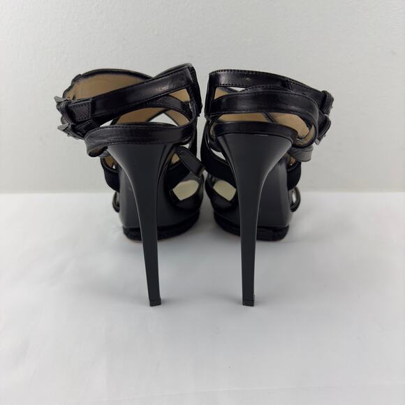 Herve Leger Sera Bondage black‎ heels  made in Italy - Picture 3 of 10